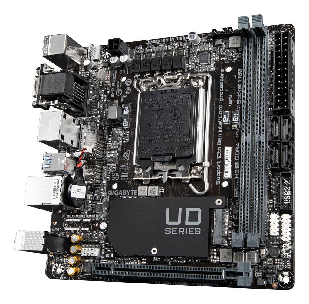 Gigabyte H610I DDR4 Mini-ITX LGA1700 Motherboard - Intel H610