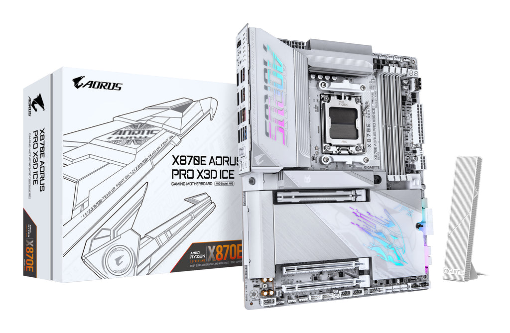 Gigabyte X870E AORUS PRO X3D ICE AM5 ATX Motherboard