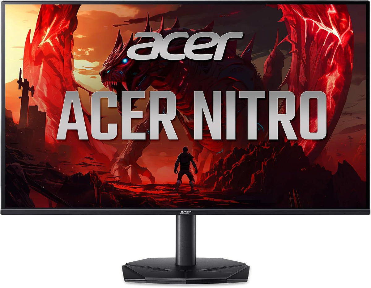 Acer Nitro 23.8in FHD 1920x1080 IPS 240Hz Gaming Monitor KG240Y W3biip | 0.5ms, AMD FreeSync Premium, sRGB 99%, 2xHDMI, DisplayPort, VESA Mountable, Bluelight Filter, Flickerless Technology
