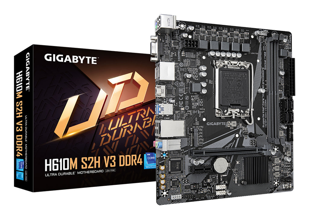 Gigabyte H610M S2H V3 DDR4 Micro-ATX Motherboard LGA1700