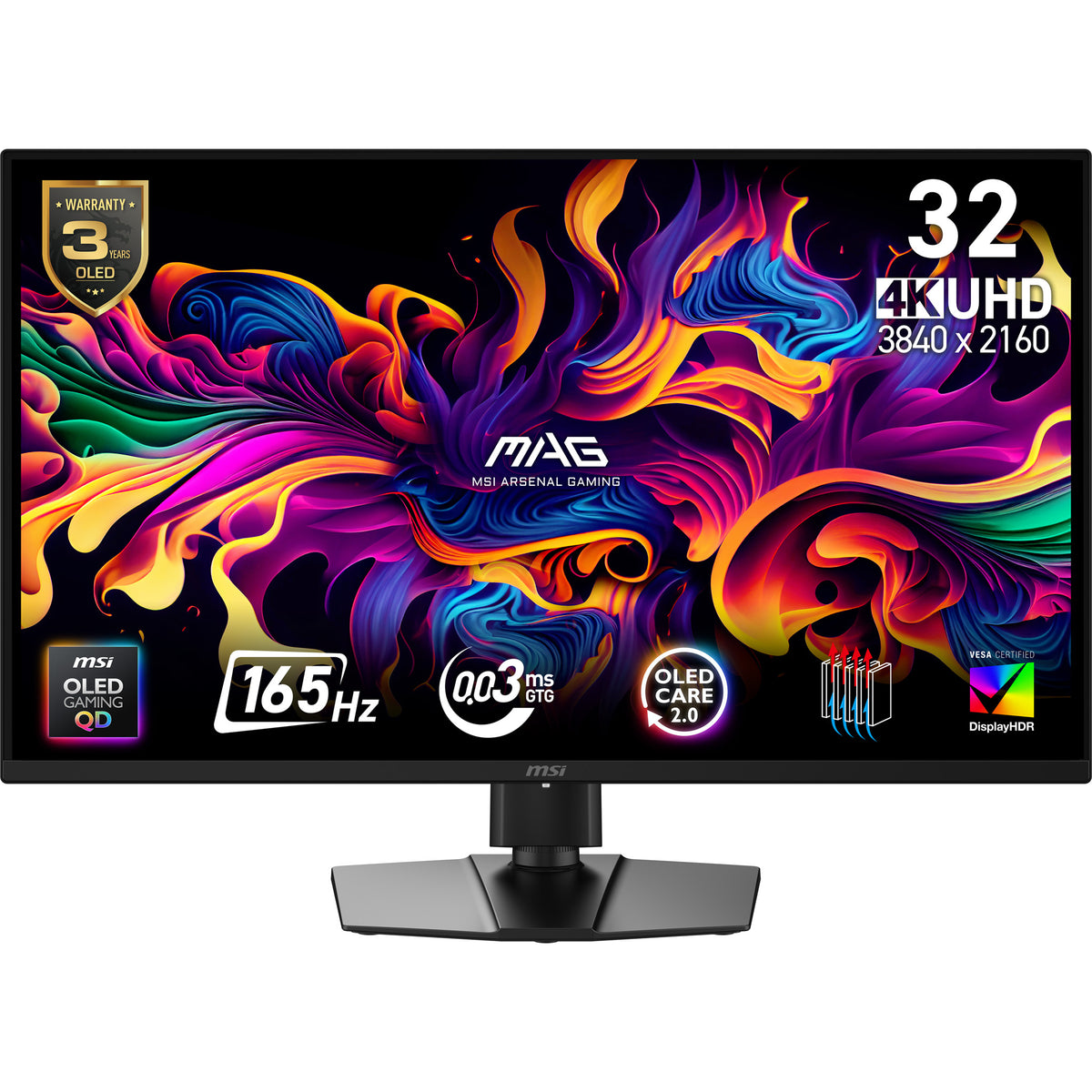 MSI MAG 322UP QD-OLED E16 32" 4K 165Hz Gaming Monitor