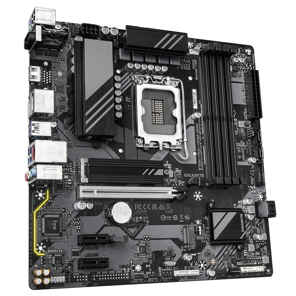Gigabyte B760M DS3H WiFi 6E Gen5 mATX DDR5 LGA1700
