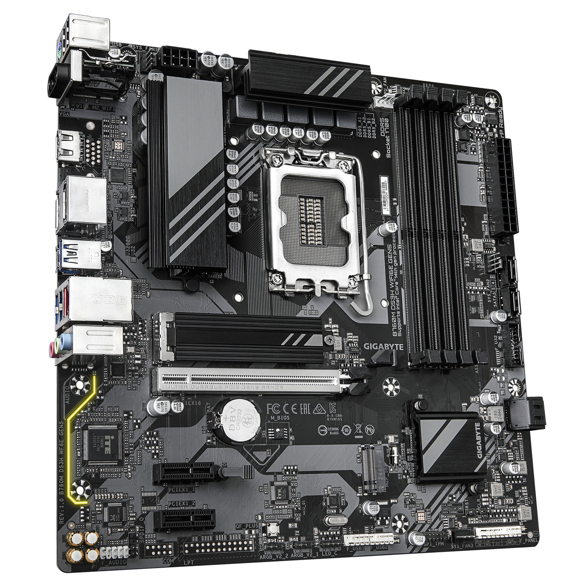 Gigabyte B760M DS3H WiFi 6E Gen5 mATX DDR5 LGA1700