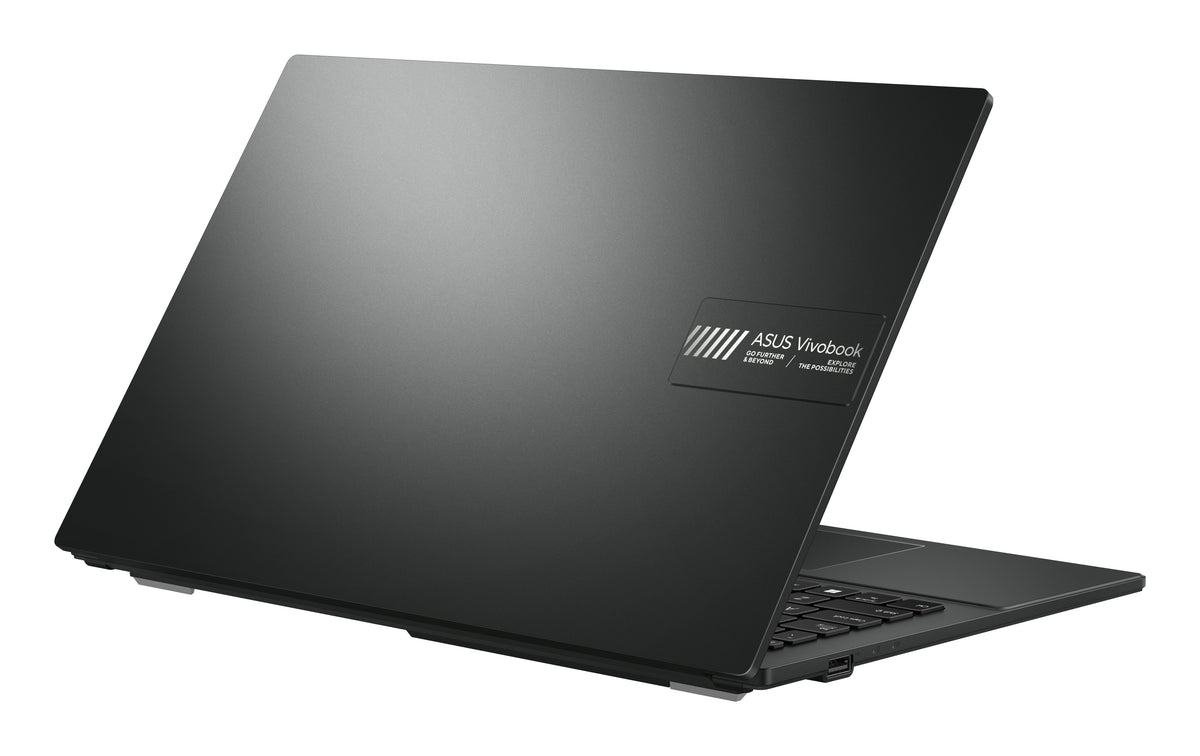 ASUS Vivobook Go 15 E1504FA-BQ5732W Mixed Black - lid closed, three-quarter rear