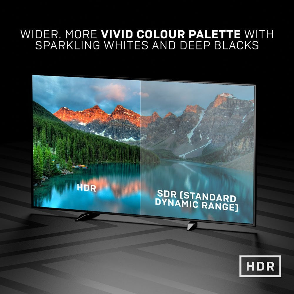 LINDY 36470 Black Line HDMI 2.0 Cable 0.5m - 4K 60Hz