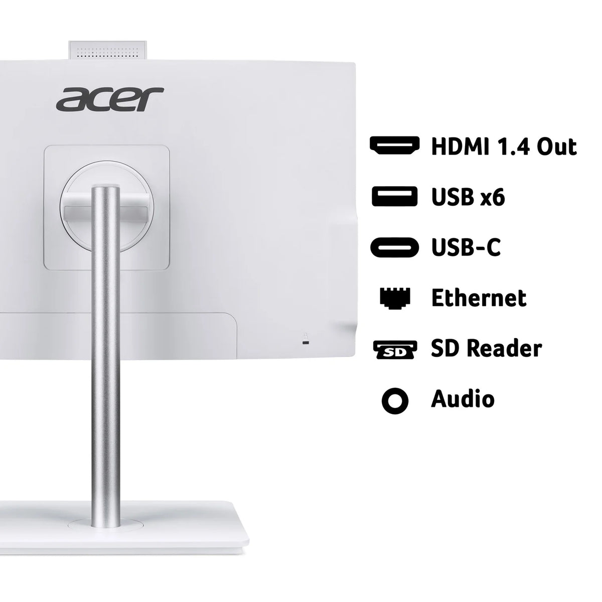 Acer Aspire C27-A - Intel Core 5 16GB 1TB SSD 27" Full HD Windows 11 Home White All-in-One Desktop