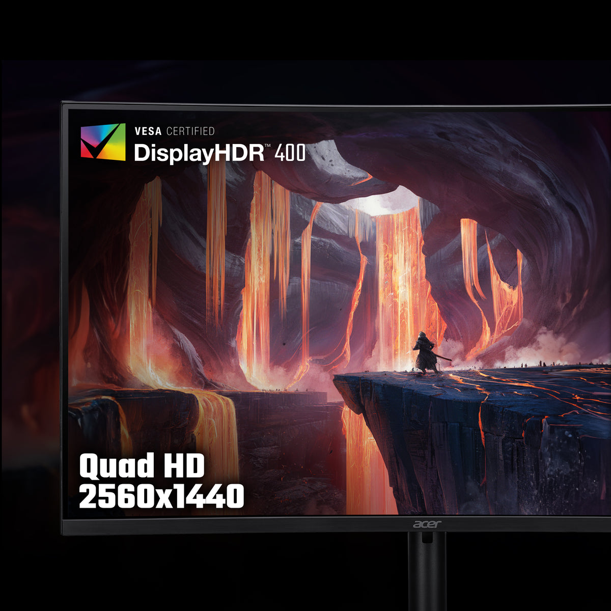 Acer Nitro XZ322QU V3 31.5 QHD 180Hz Curved Gaming Monitor