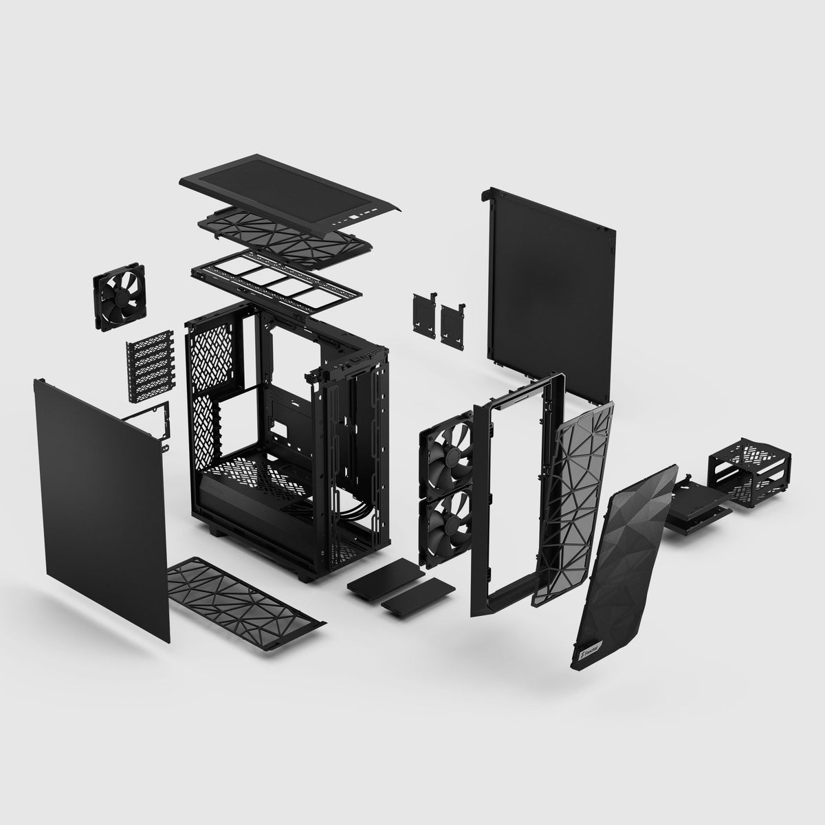 Fractal Design Meshify 2 Compact Black Solid ATX Mid Tower Case