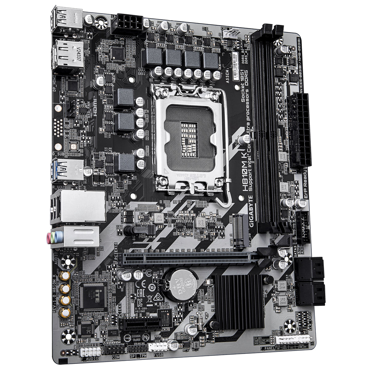 Gigabyte H810M K LGA1851 Micro-ATX Motherboard - DDR5, M.2