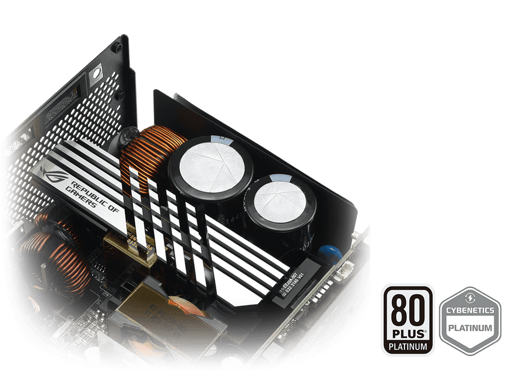 ROG Loki SFX-L 850W Platinum capacitors and components