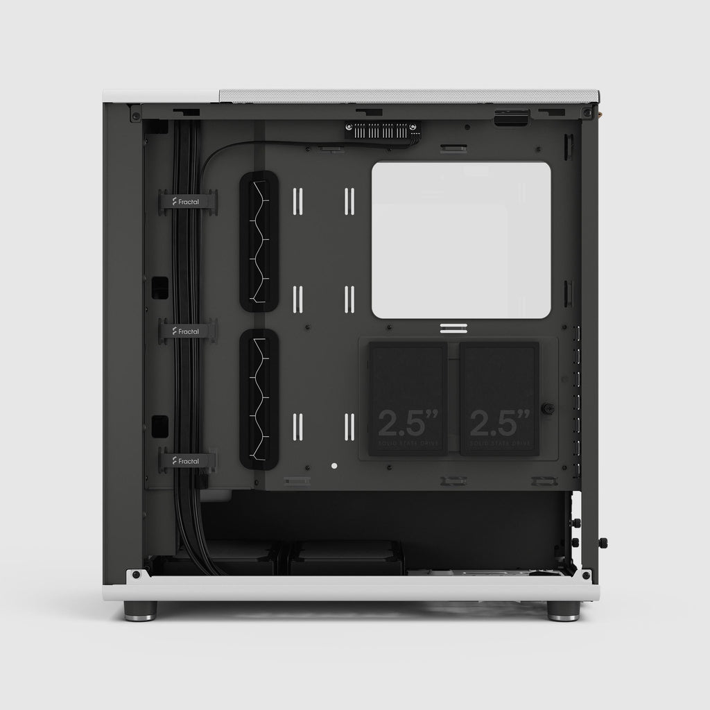 Fractal Design North Chalk White TG Clear ATX Mid Tower Case