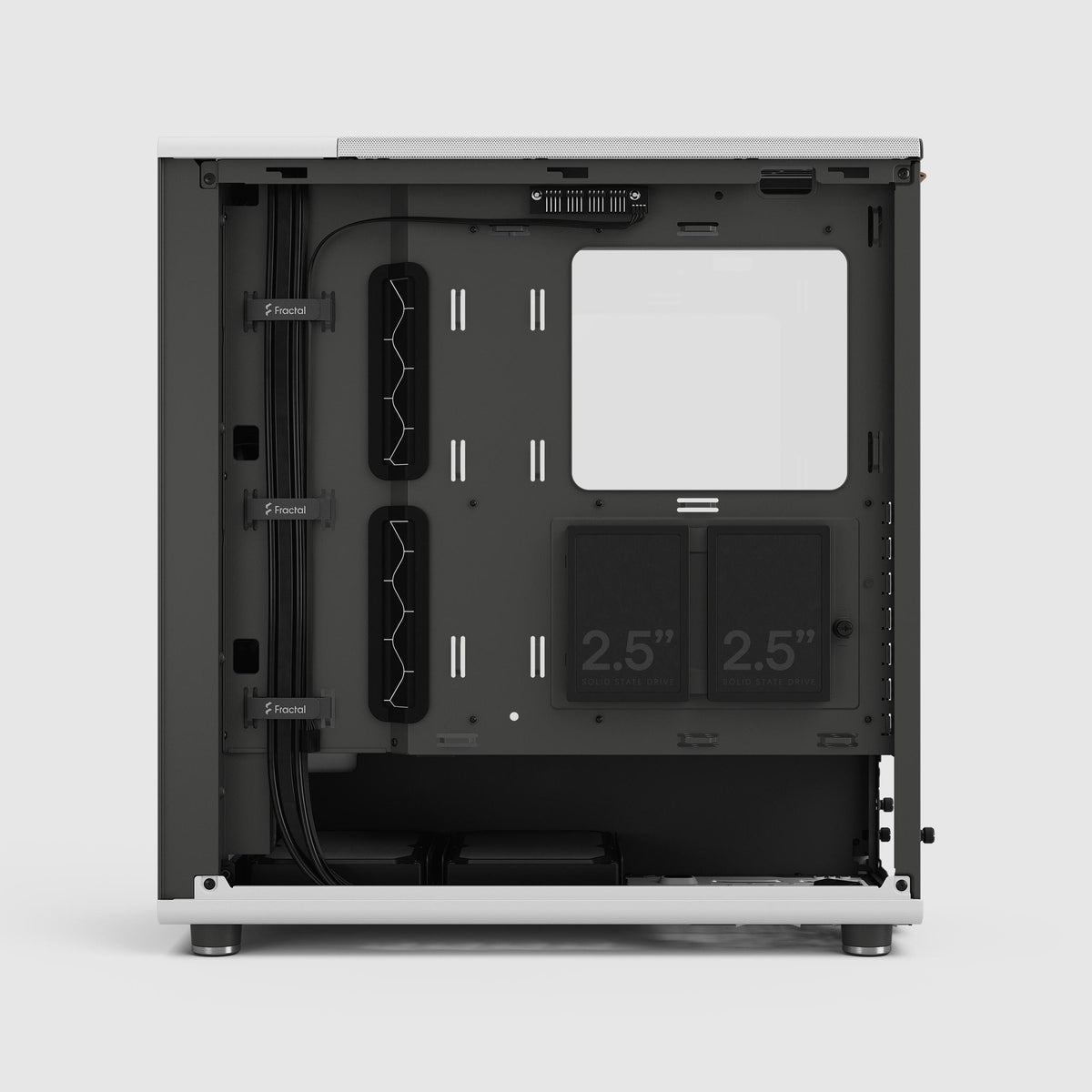 Fractal Design North Chalk White TG Clear ATX Mid Tower Case