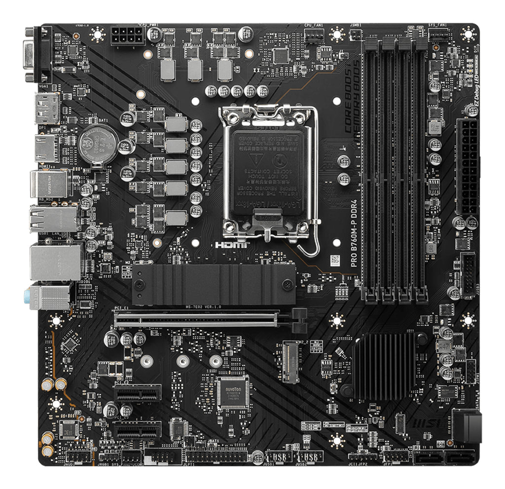 MSI PRO B760M-P DDR4 LGA 1700 Micro-ATX Motherboard