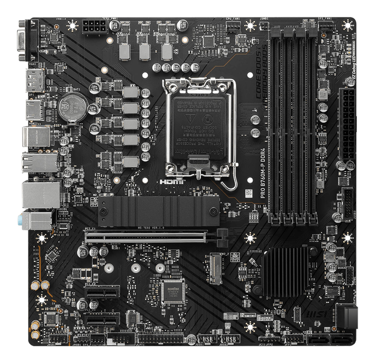 MSI PRO B760M-P DDR4 LGA 1700 Micro-ATX Motherboard
