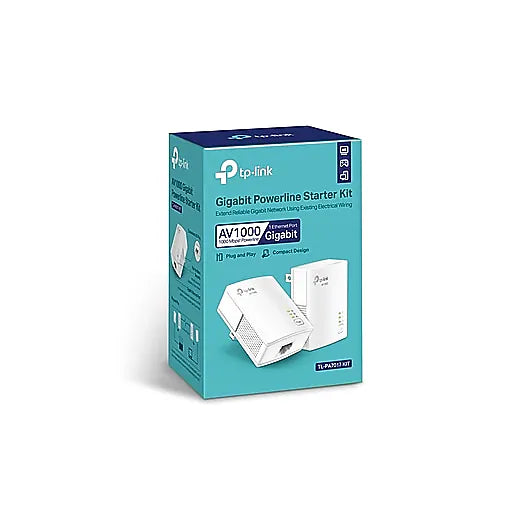 TP-LINK 2-Port Powerline Gigabit Ethernet Adapter Starter Kit (TL-PA7017 KIT)