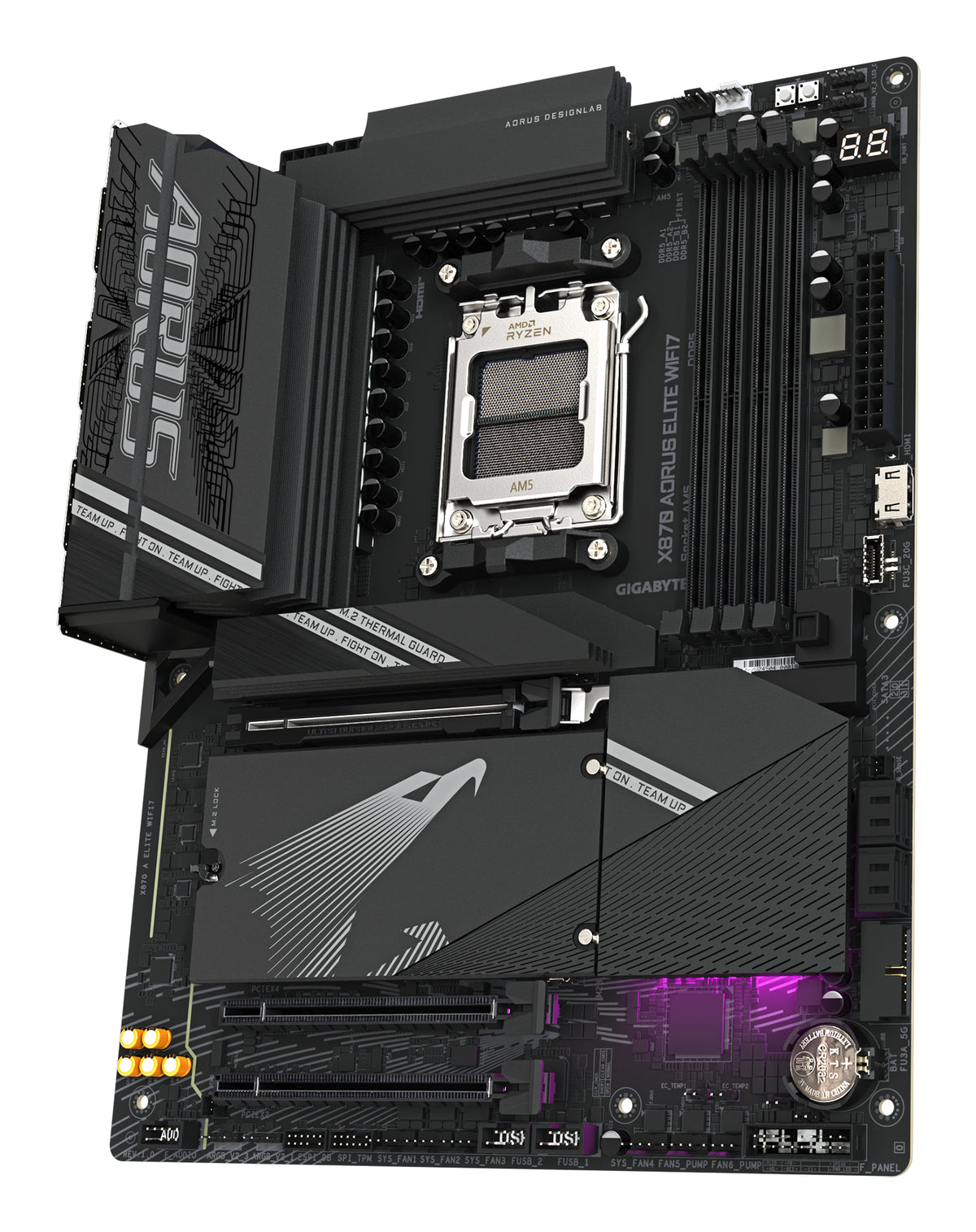 Gigabyte X870 AORUS ELITE WIFI7 AM5 ATX Motherboard Wi-Fi 7