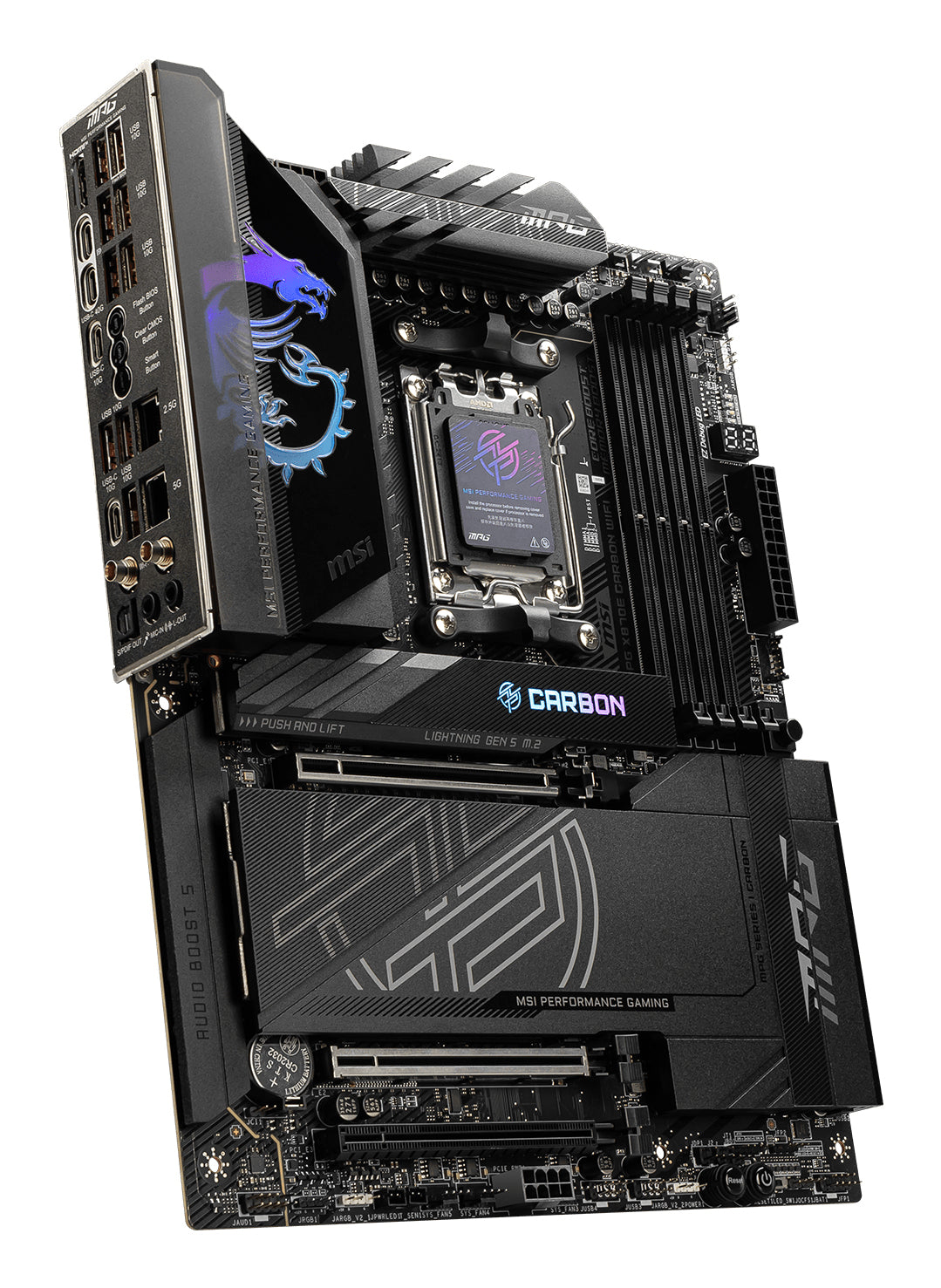 MSI MPG X870E CARBON WIFI AM5 ATX Gaming Motherboard