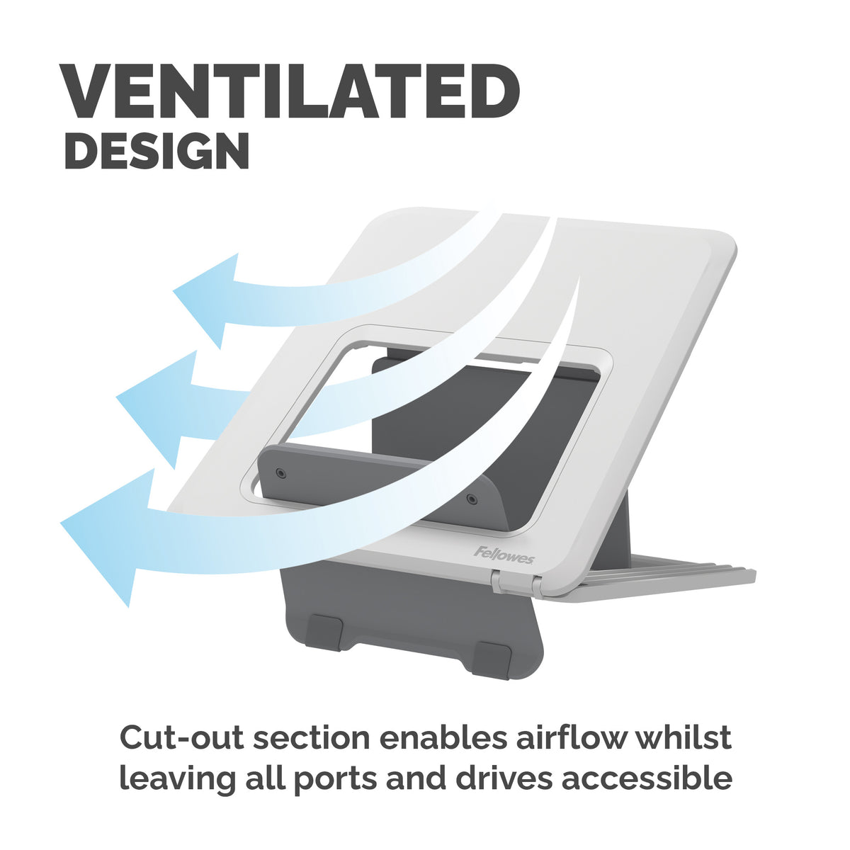 Fellowes Breyta Laptop Stand White - 12 Height Settings