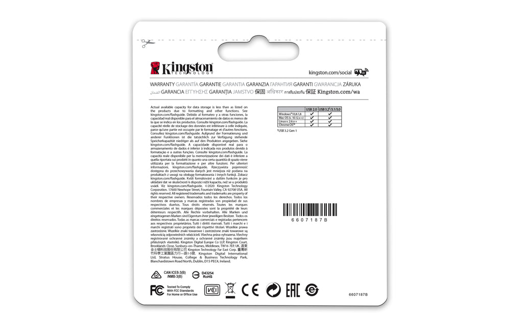 Kingston DataTraveler Micro 64GB USB 3.2 Flash Drive