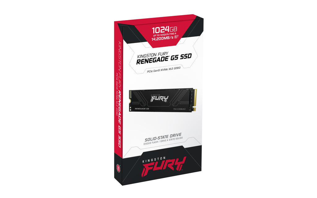 Kingston FURY Renegade G5 PCIe 5.0 NVMe M.2 SSD - 1TB/2TB/4TB
