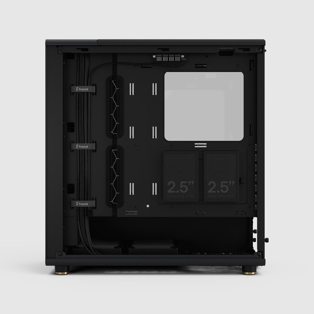 Fractal Design North Mid Tower Case - Charcoal Black, Walnut, Dark TG