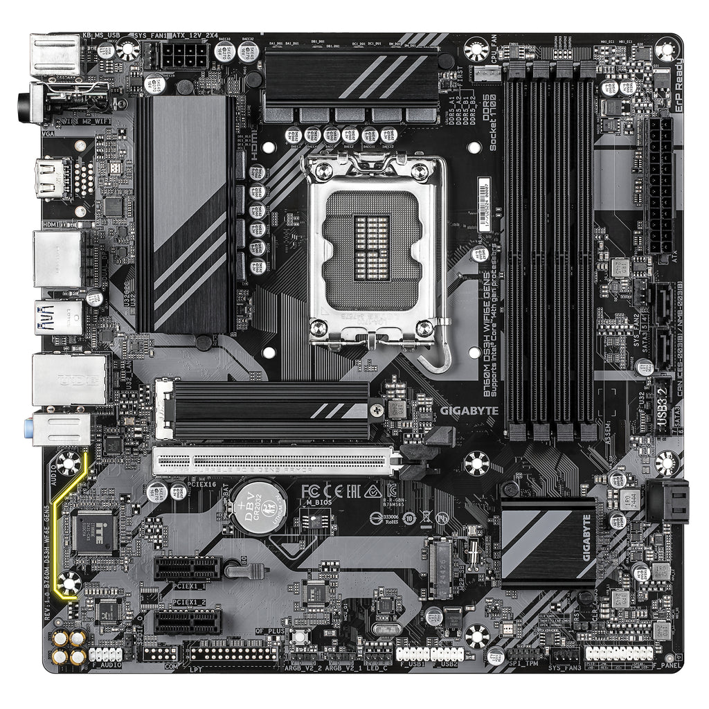 Gigabyte B760M DS3H WiFi 6E Gen5 mATX DDR5 LGA1700