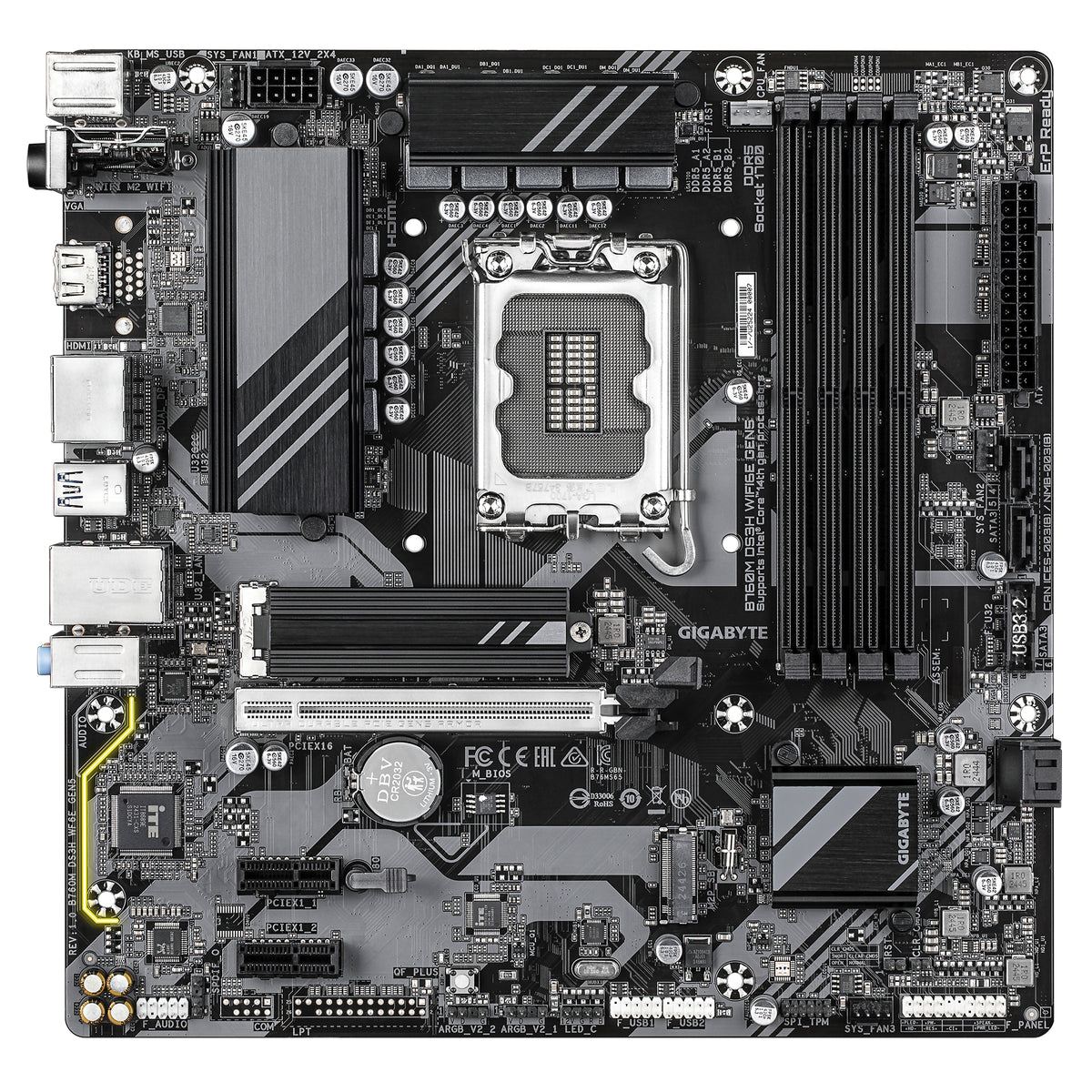 Gigabyte B760M DS3H WiFi 6E Gen5 mATX DDR5 LGA1700