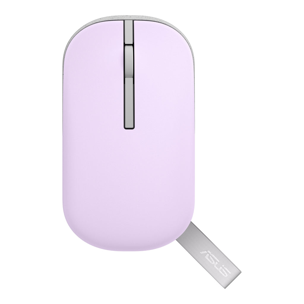ASUS Marshmallow Mouse MD100 Lilac Mist Purple, top view