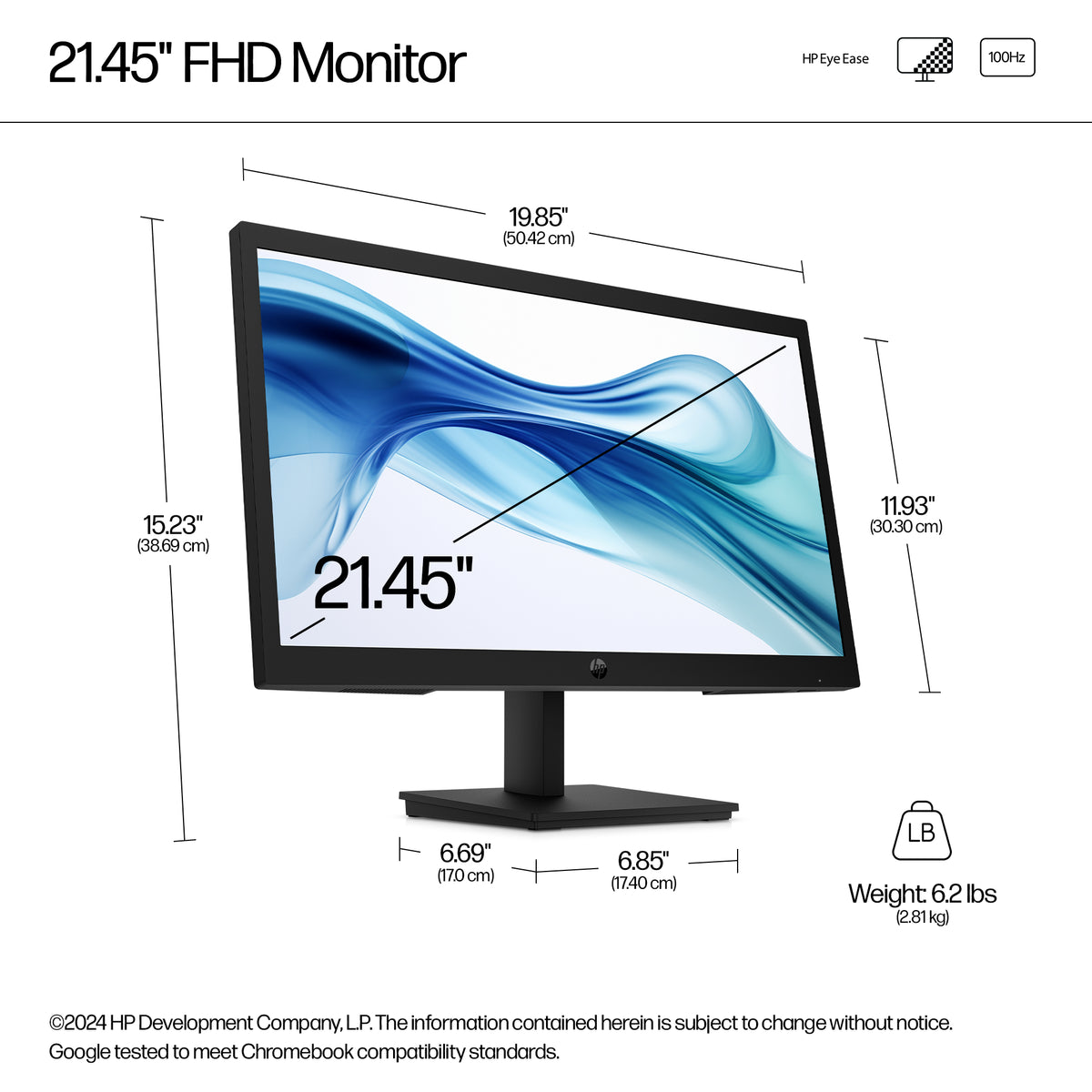 HP Series 3 Pro 322pv 22" FHD VA Monitor - 100Hz, HDMI, VGA