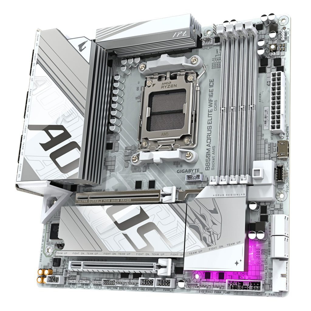 Gigabyte B850M AORUS Elite WiFi 6E ICE AM5 mATX Motherboard