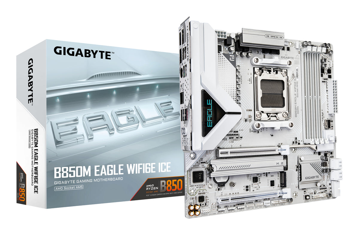 Gigabyte B850M Eagle WiFi 6E ICE AM5 mATX DDR5 Motherboard