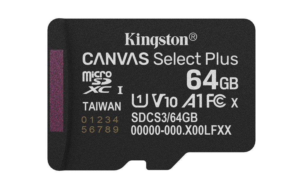 Kingston Canvas Select Plus 64GB microSDXC Card SDCS2