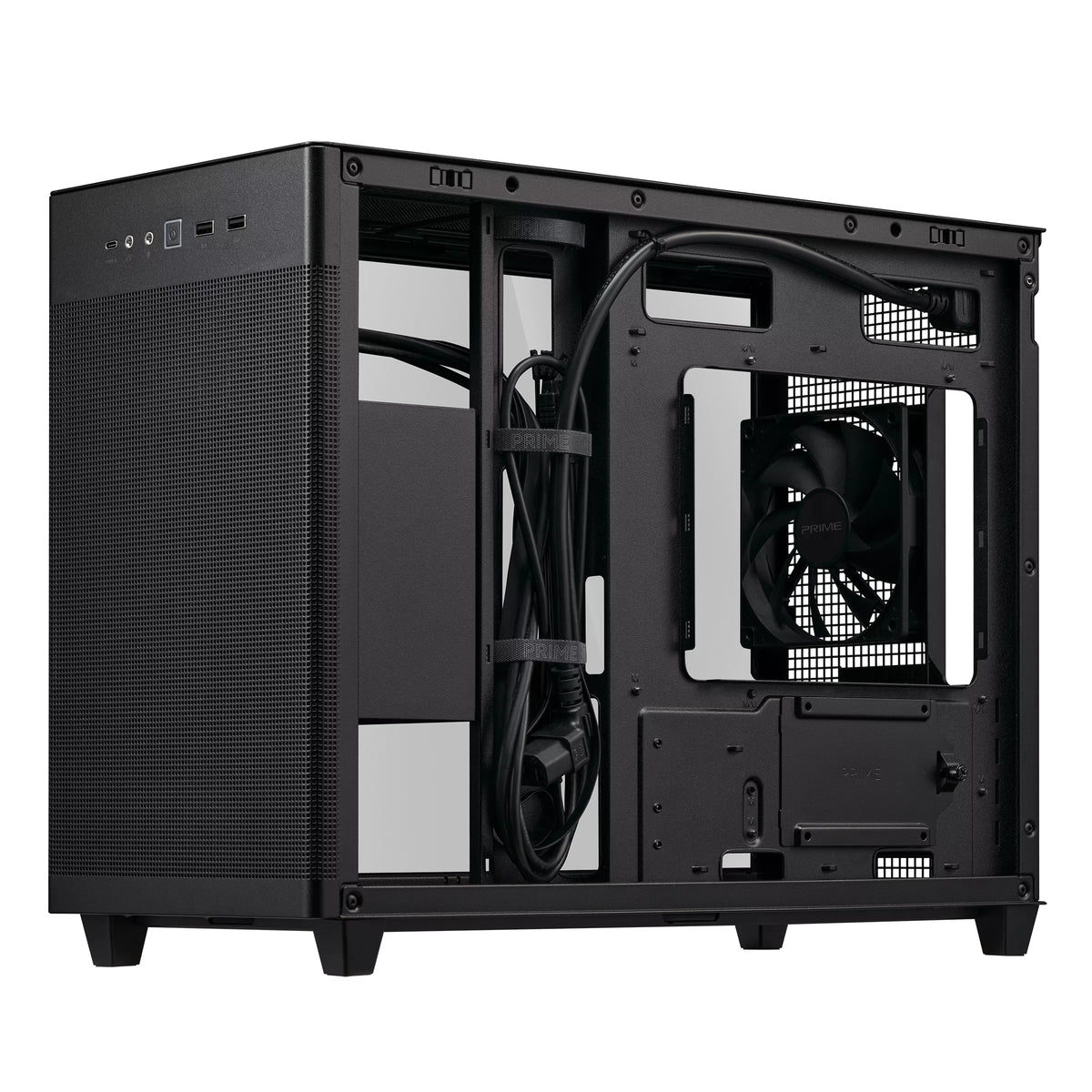 ASUS Prime AP201 TG Black MicroATX Case