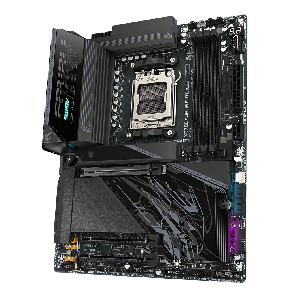 Gigabyte X870E AORUS Elite X3D AM5 ATX Motherboard Wi-Fi 7