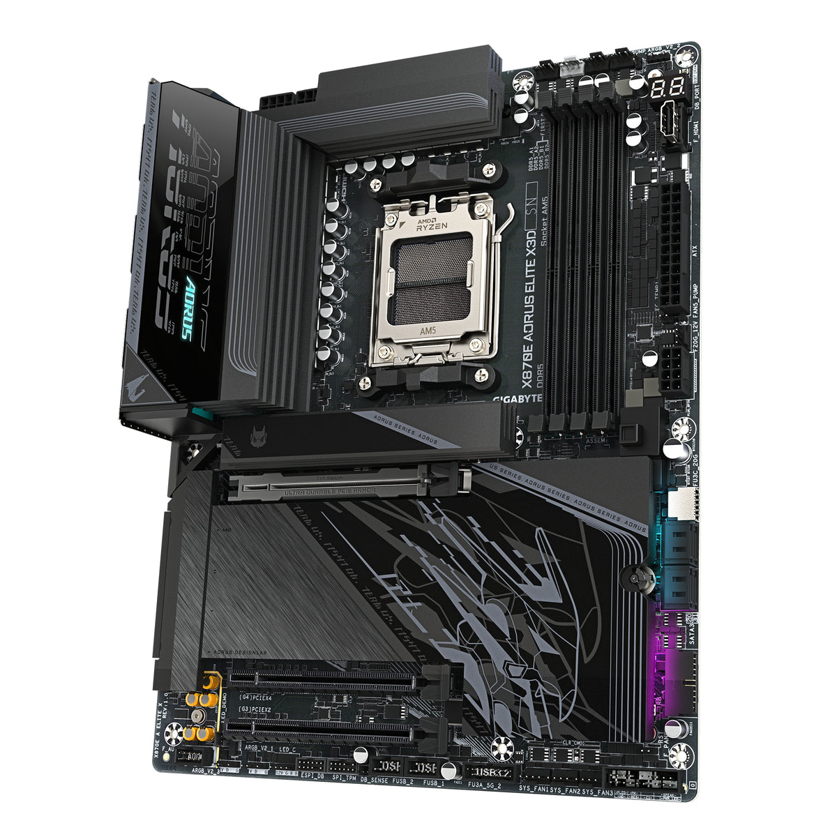 Gigabyte X870E AORUS Elite X3D AM5 ATX Motherboard Wi-Fi 7