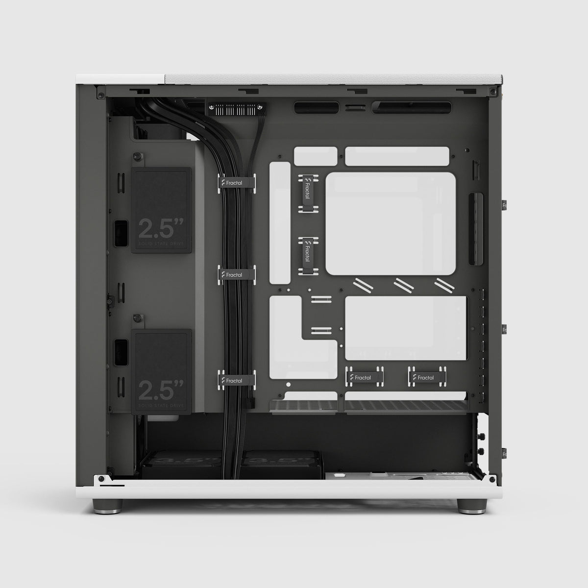 Fractal Design North XL Chalk White TG Clear E-ATX PC Case
