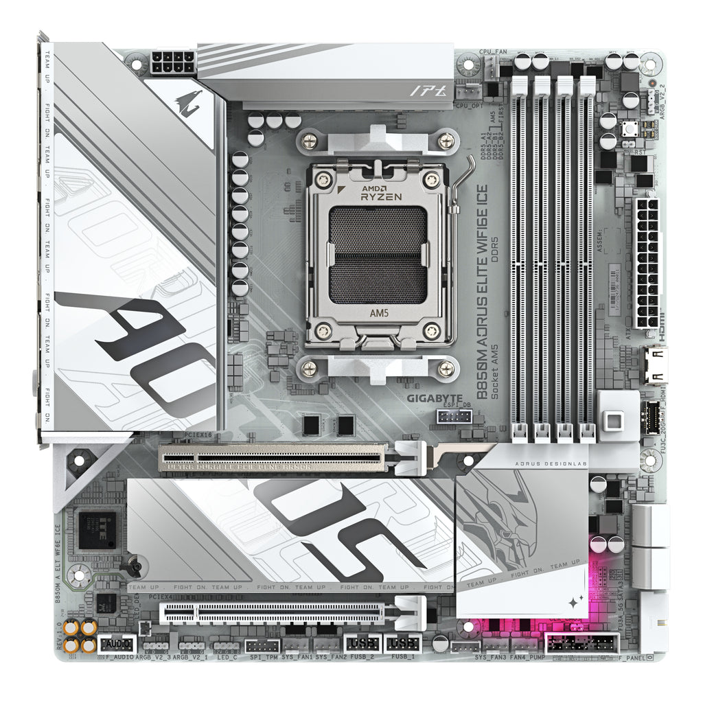 Gigabyte B850M AORUS Elite WiFi 6E ICE AM5 mATX Motherboard