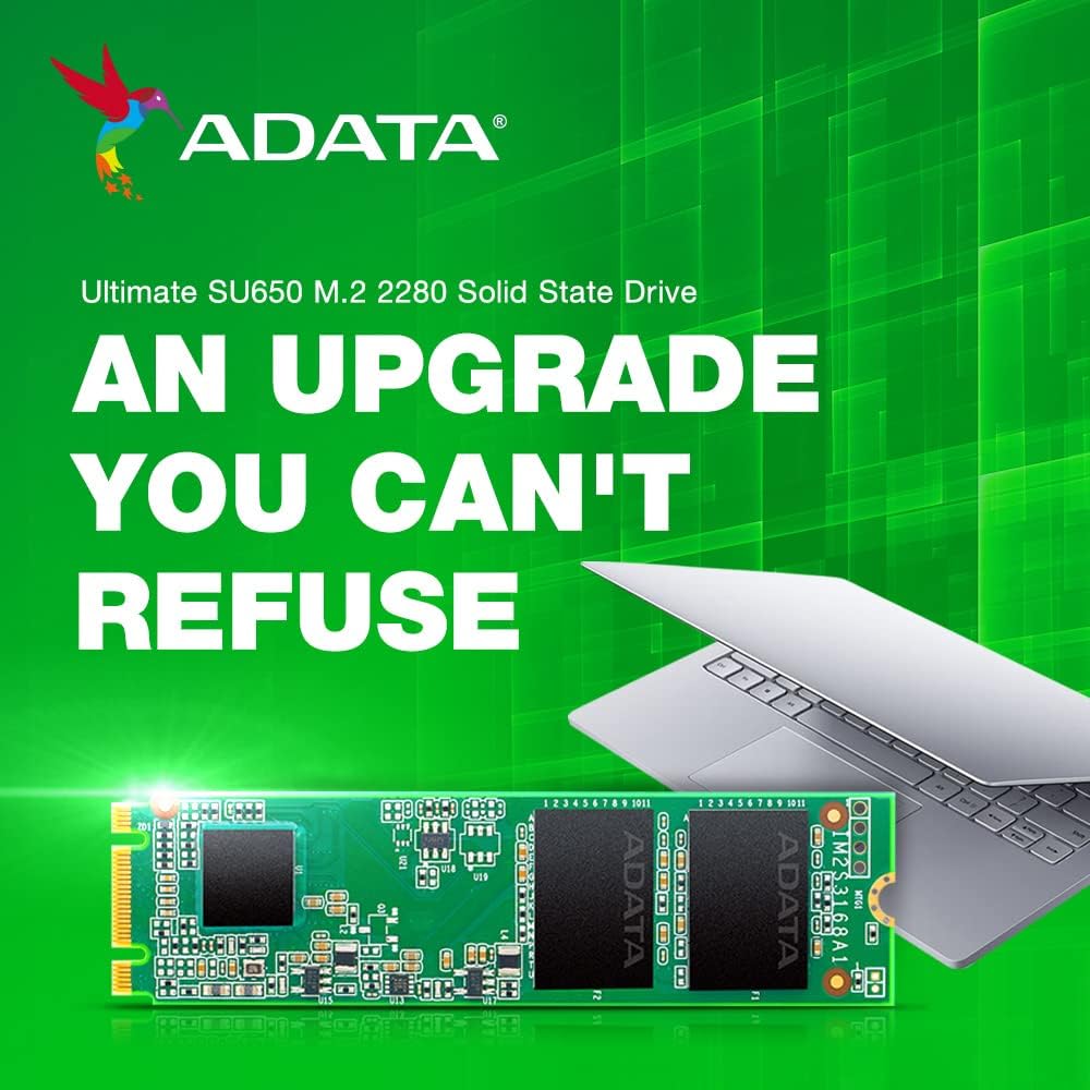 ADATA Ultimate SU650 M.2 2280 SATA3 SSD RW 550/510 MBs - Up to 1TB - Tech Syndicate 