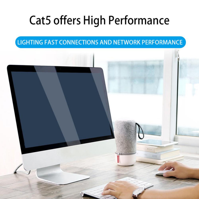 AMPCOM RJ45 Cat5e Network Cable - 0.5m to 5m - Tech Syndicate 