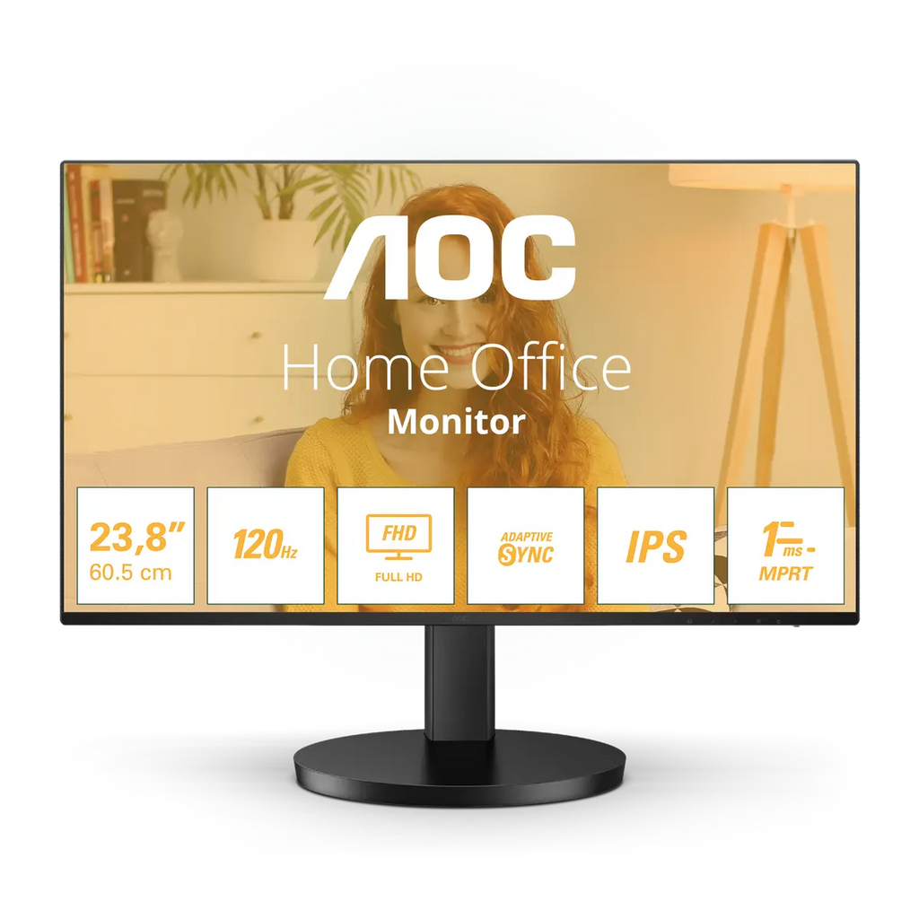 AOC 24B3HA2 24" Full HD IPS Monitor 100Hz 1ms Speakers - Tech Syndicate
