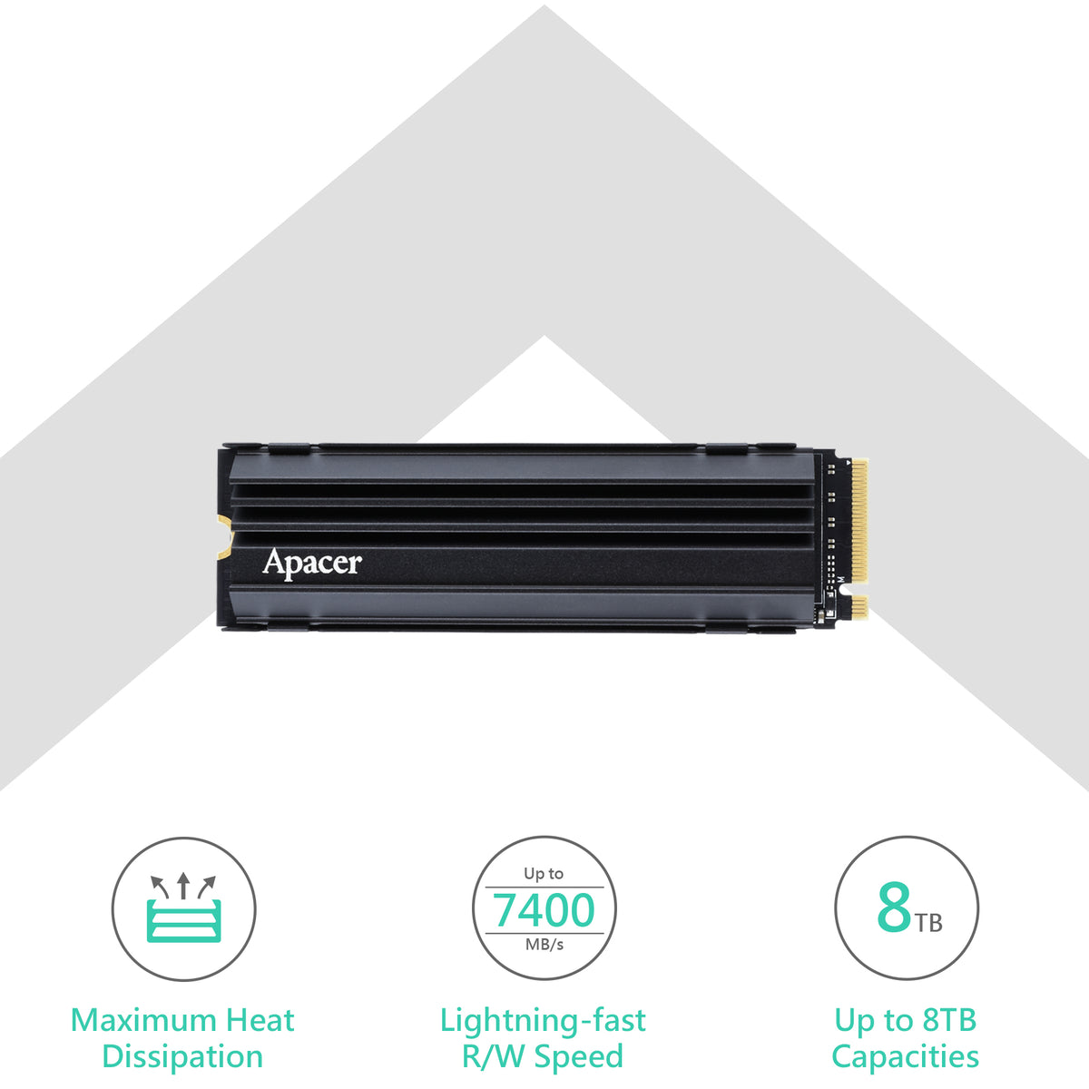 Apacer AS2280Q4U 1TB M.2 PCIe Gen4 x4 NVMe SSD
