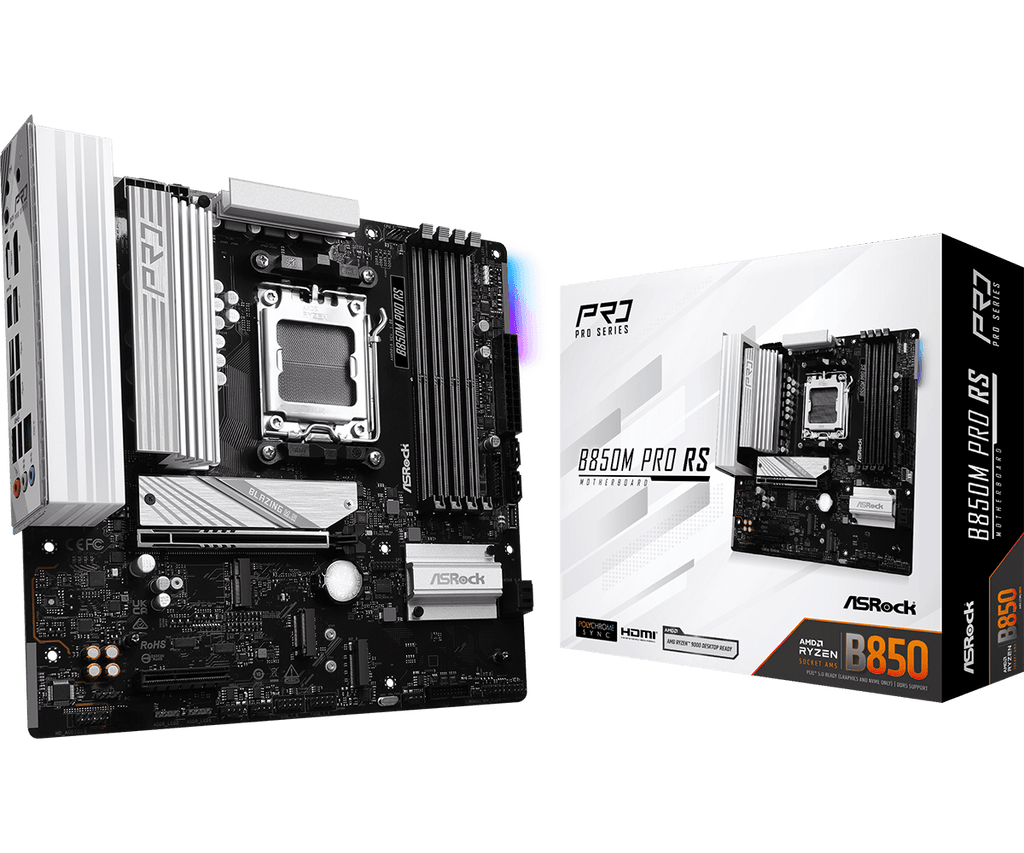 ASRock B850M Pro RS AM5 Micro-ATX Motherboard DDR5 PCIe 5.0