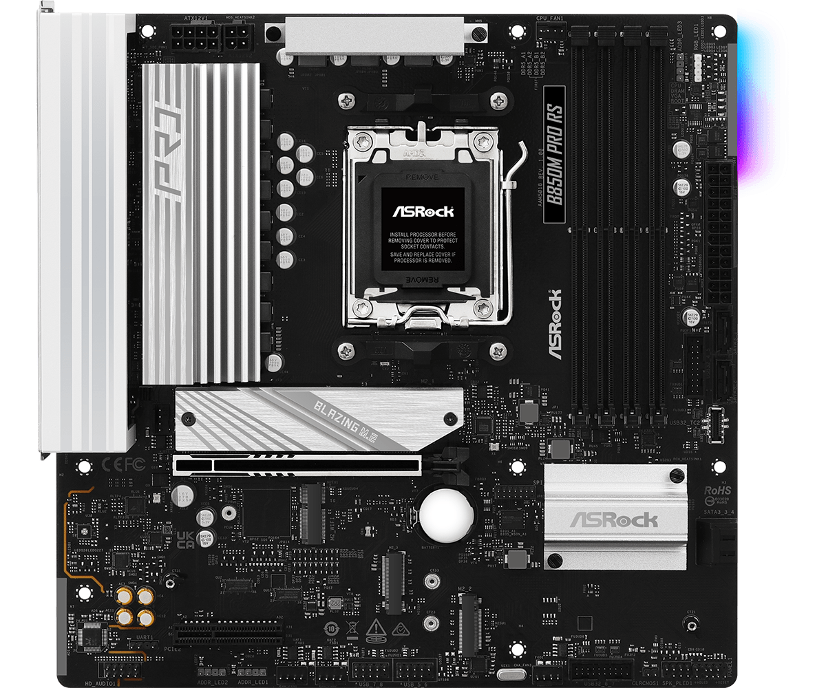 ASRock B850M Pro RS AM5 Micro-ATX Motherboard DDR5 PCIe 5.0