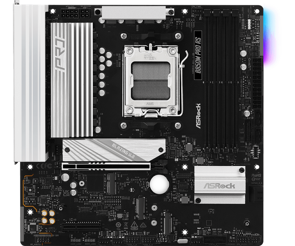 ASRock B850M Pro RS AM5 Micro-ATX Motherboard DDR5 PCIe 5.0