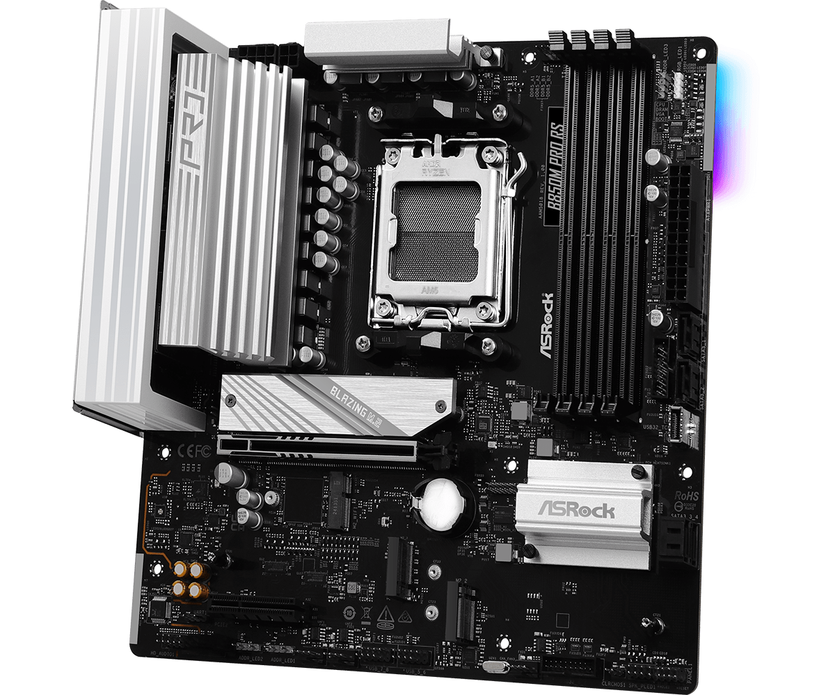 ASRock B850M Pro RS AM5 Micro-ATX Motherboard DDR5 PCIe 5.0