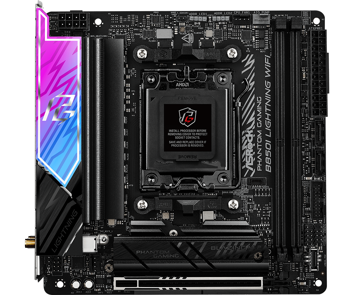 ASRock B850I Lightning WiFi Phantom Gaming AM5 Mini-ITX