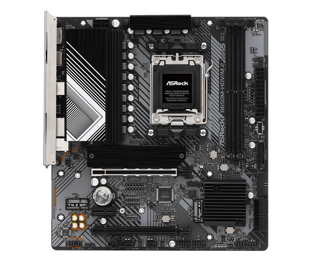 ASRock B650M-HDV/M.2 AMD AM5 Micro-ATX Motherboard