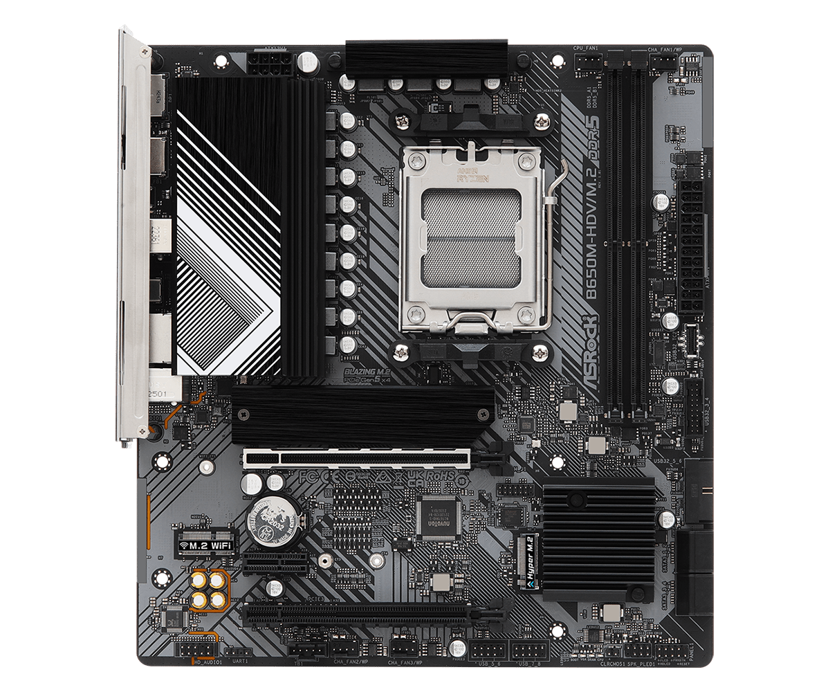 ASRock B650M-HDV/M.2 AMD AM5 Micro-ATX Motherboard