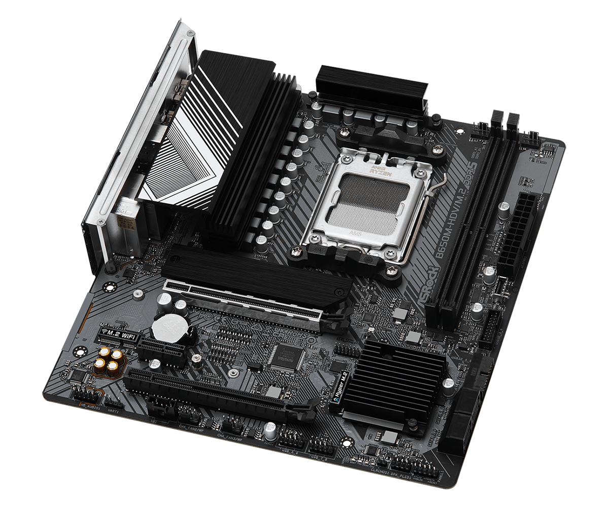 ASRock B650M-HDV/M.2 AMD AM5 Micro-ATX Motherboard