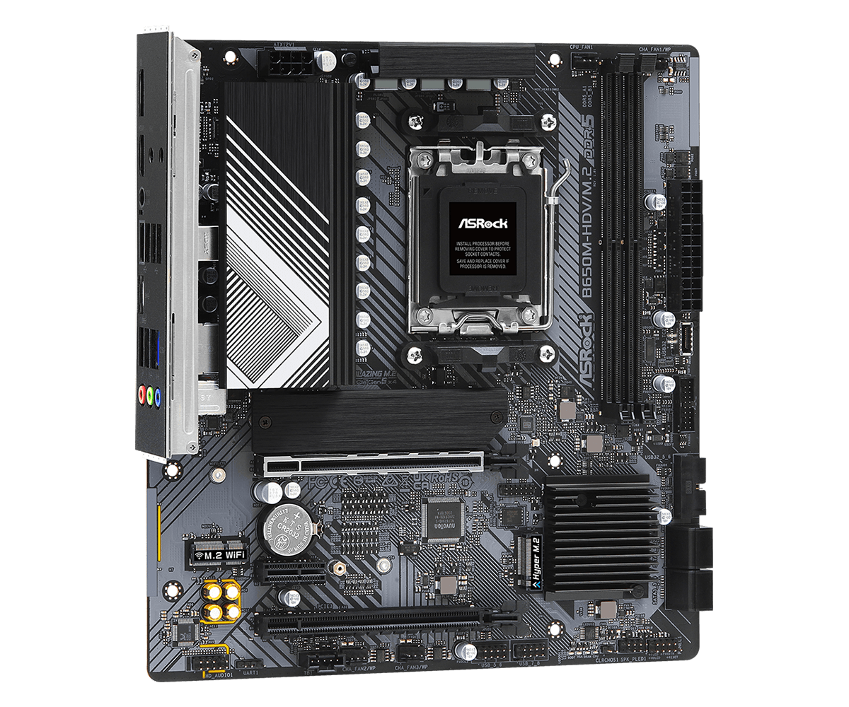 ASRock B650M-HDV/M.2 AMD AM5 Micro-ATX Motherboard